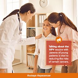 Talking about the HPV vaccine with parents of young patients is vital to reducing the rise of certain cancers