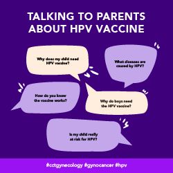 Talking to parents about HPV vaccine