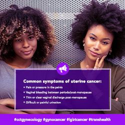Common symptoms of uterine cancer