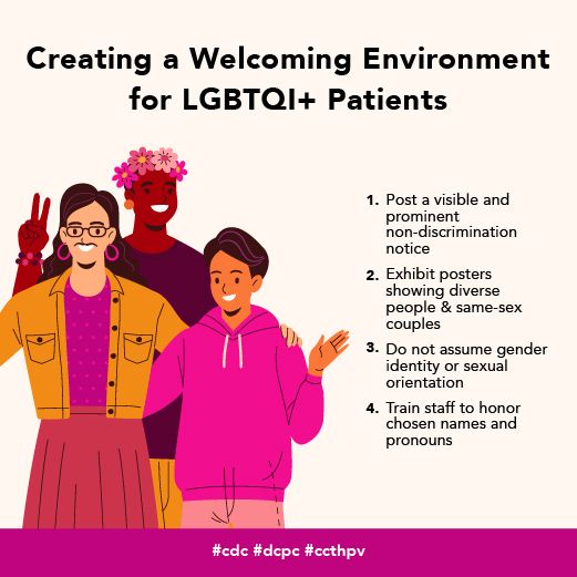 Tips for caring for LGBTQ+ patients