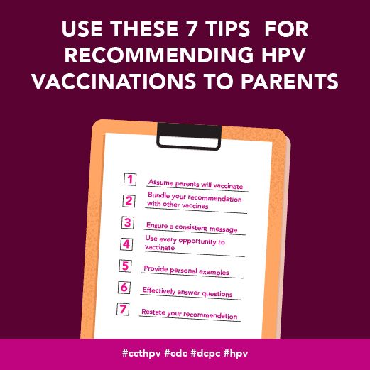 7 tips for recommending HPV vaccinations to parents