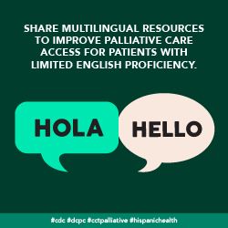 Multilingual resources to improve palliative care access.