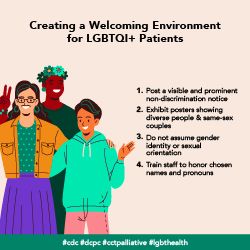 Creating a welcoming environment for LGBTQI+ patients